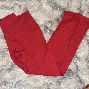 Alphalete Revival R6 Leggings - Coral Red